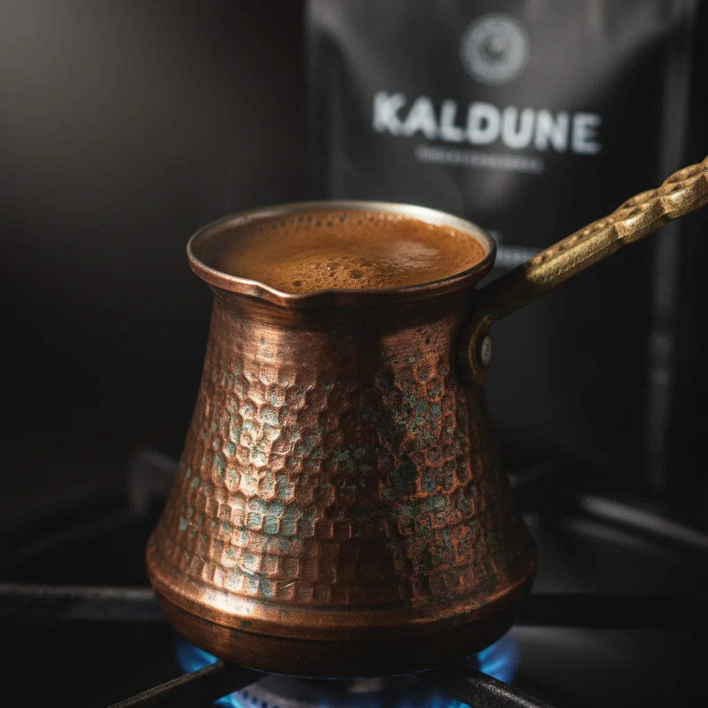 طرز تهیه قهوه ترک حرفه‌ای: راز کف غلیظ و طعم اصیل